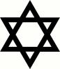 Star of David vinyl decal